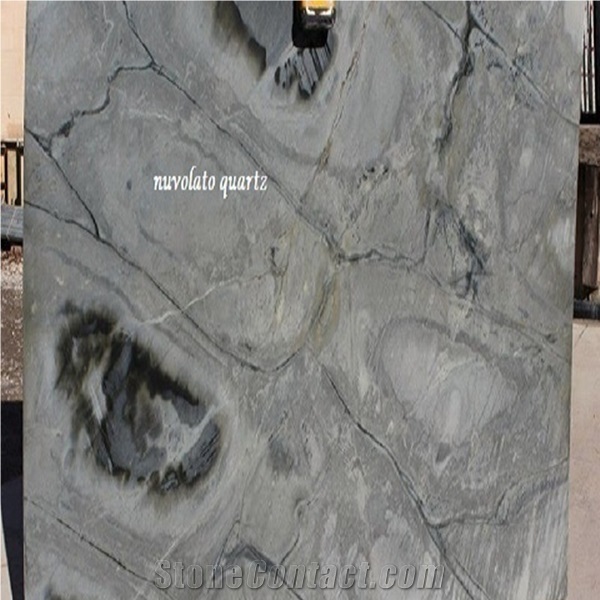 Brazil Green Nuvolato Quartzite Slab