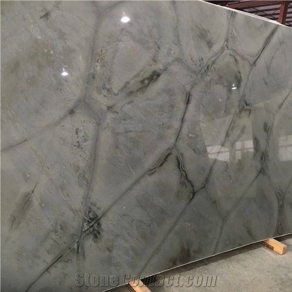 Brazil Green Nuvolato Quartzite Slab