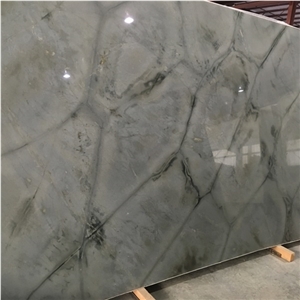 Brazil Green Nuvolato Quartzite Slab