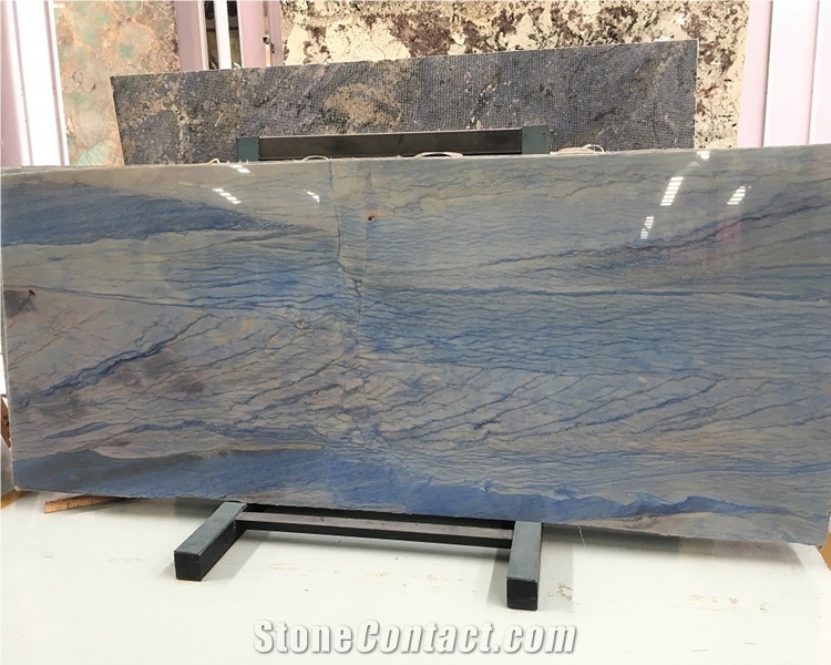 Brazilian Blue Macaubas Quartzite Slab