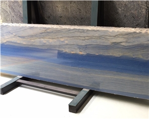 Brazilian Blue Macaubas Quartzite Slab