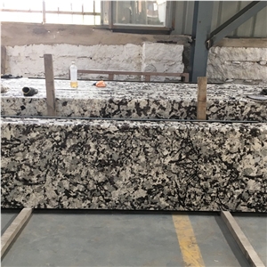 Bullnosed Edge Splendor White Granite Counter Tops