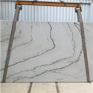 Calacata Brasil White Quartzite Stone Slab