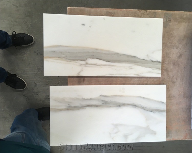 Calcutta Gold Marble Tiles 12x24 Inch