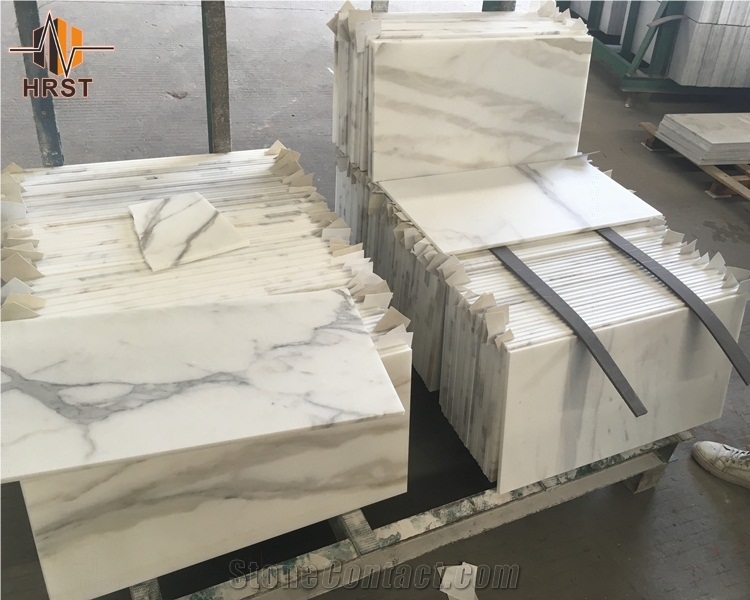 Calcutta Gold Marble Tiles 12x24 Inch