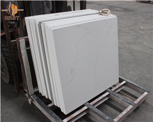 Carrara Marble Look Quartz Kitchen Countertops