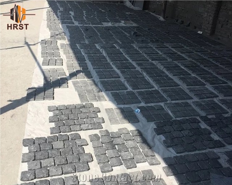 China Natural Zhangpu Black Granite Pavers