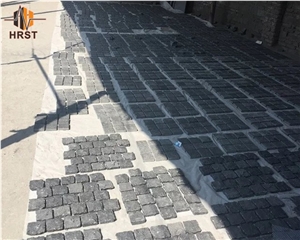 China Natural Zhangpu Black Granite Pavers