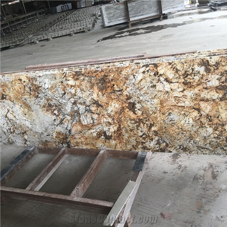 China Splendor Yellow Granite Countertops