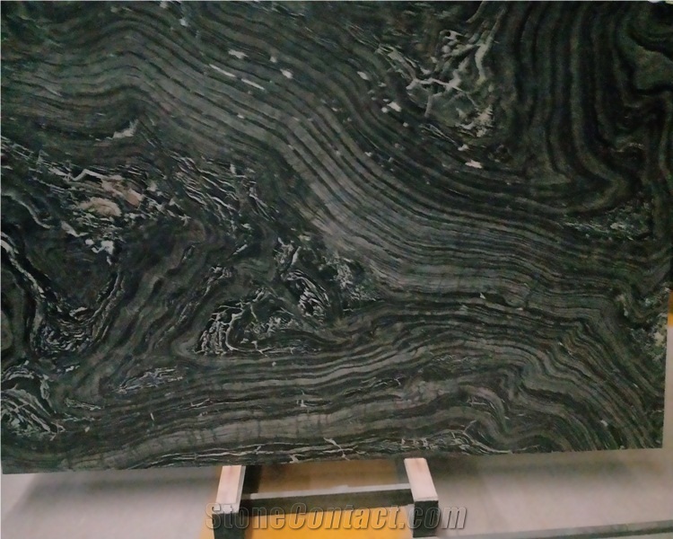 China Tree Black Marble Slab and Tiles
