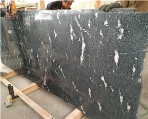 Chinese Cheap Black Grey Mist Granite Slab