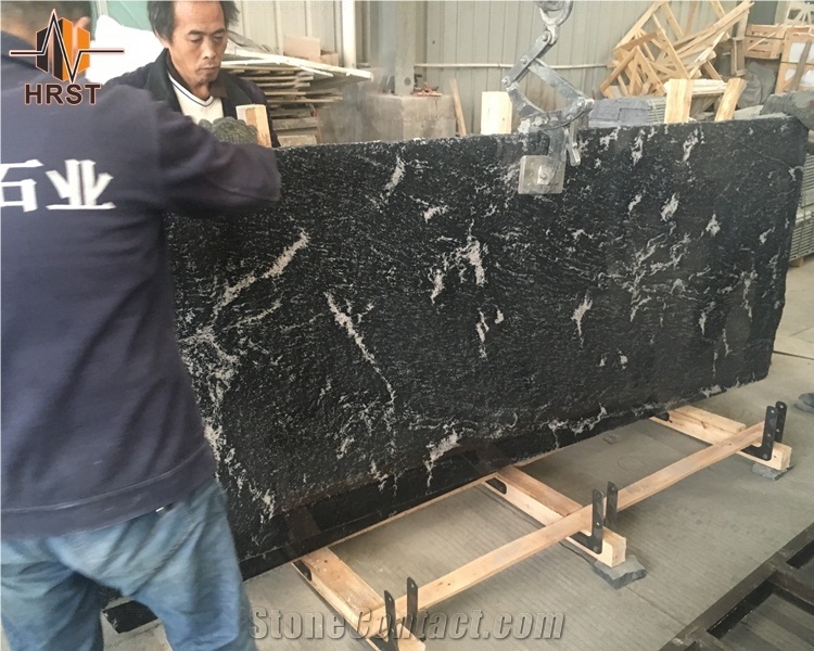 Chinese Cheap Black Grey Mist Granite Slab