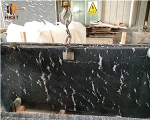 Chinese Cheap Black Grey Mist Granite Slab
