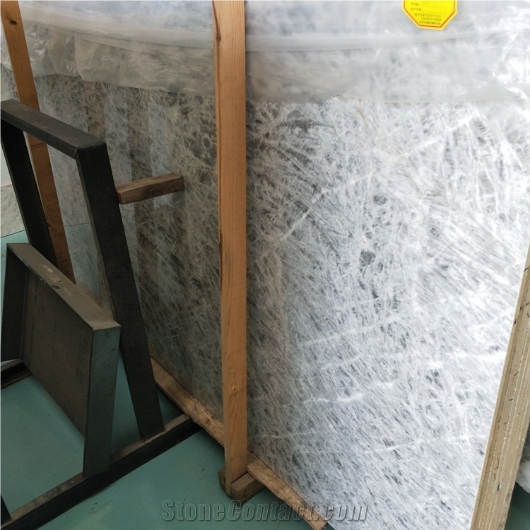 Chinese Ice Arctic Fox Marble Slab