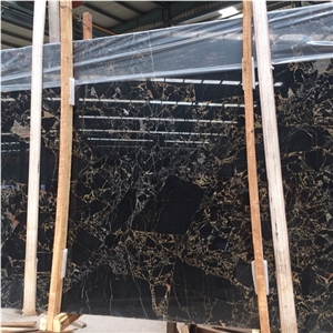 Chinese Vendome Noir Gold Marble Slab