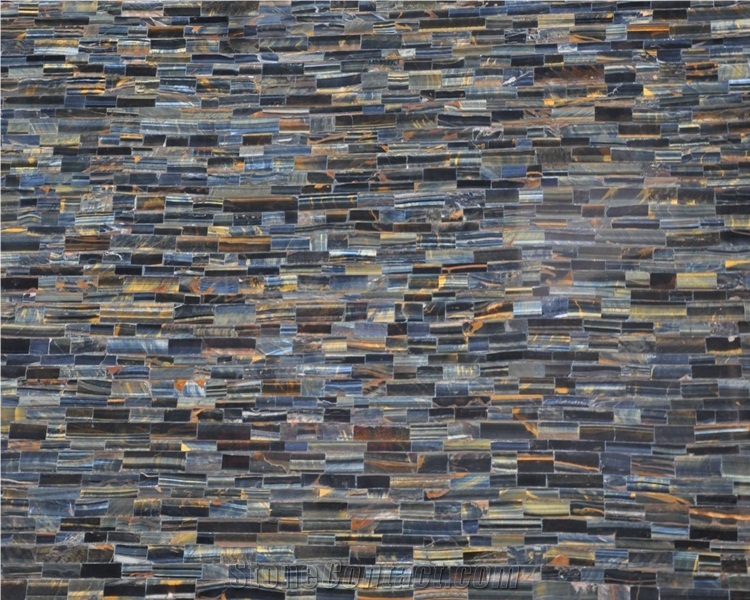 Gem Stone Blue Tiger Eye Slab