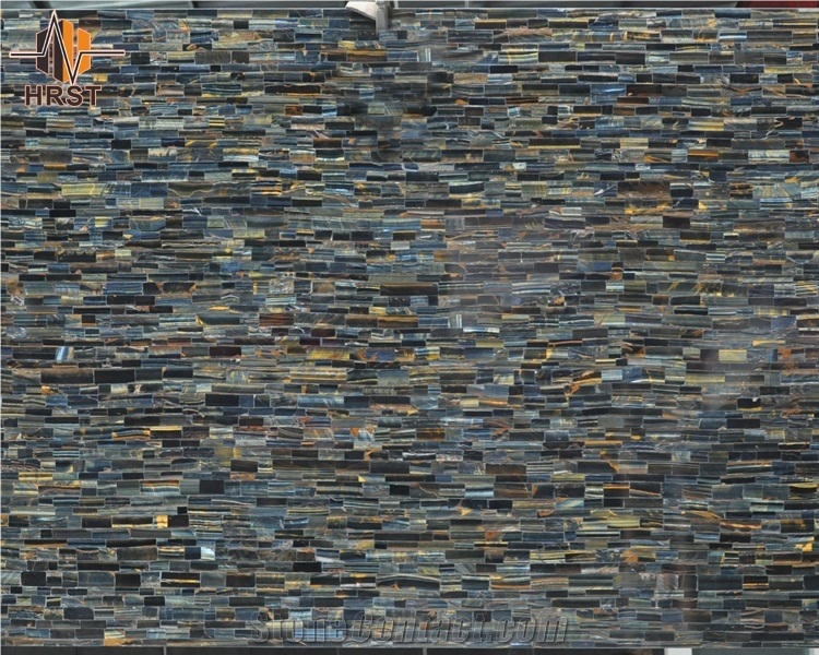 Gem Stone Blue Tiger Eye Slab