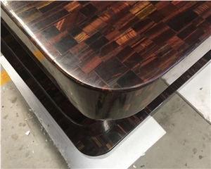Gem Stone Synthetic Red Tiger Eye Countertop