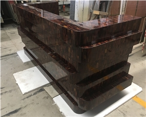 Gem Stone Synthetic Red Tiger Eye Countertop