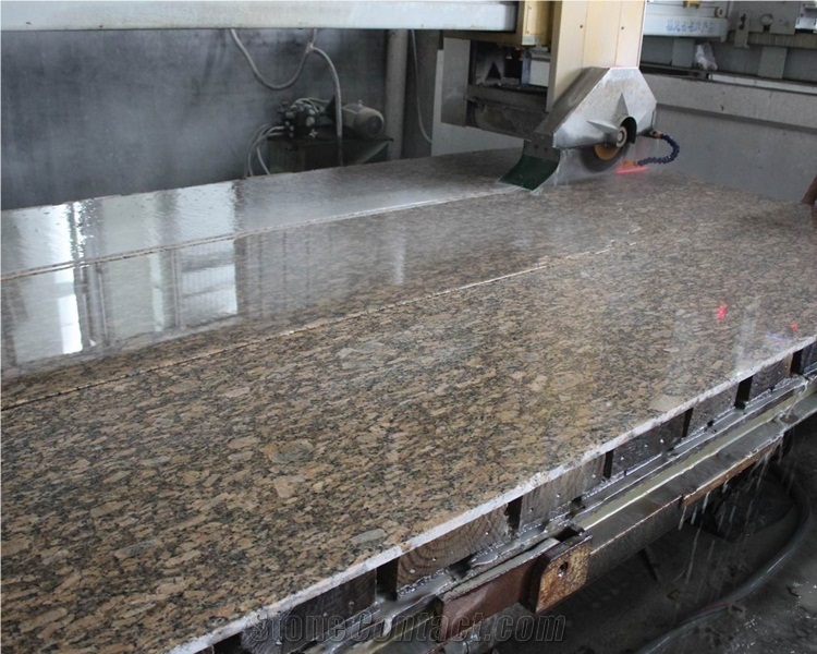 Giallo Fiorito Granite Kitchen Countertop