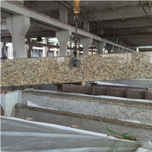 Giallo Santa Cecilia Dark Granite Countertops