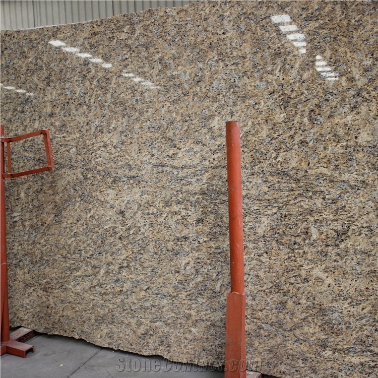 Giallo Santa Cecilia Dark Granite Slabs