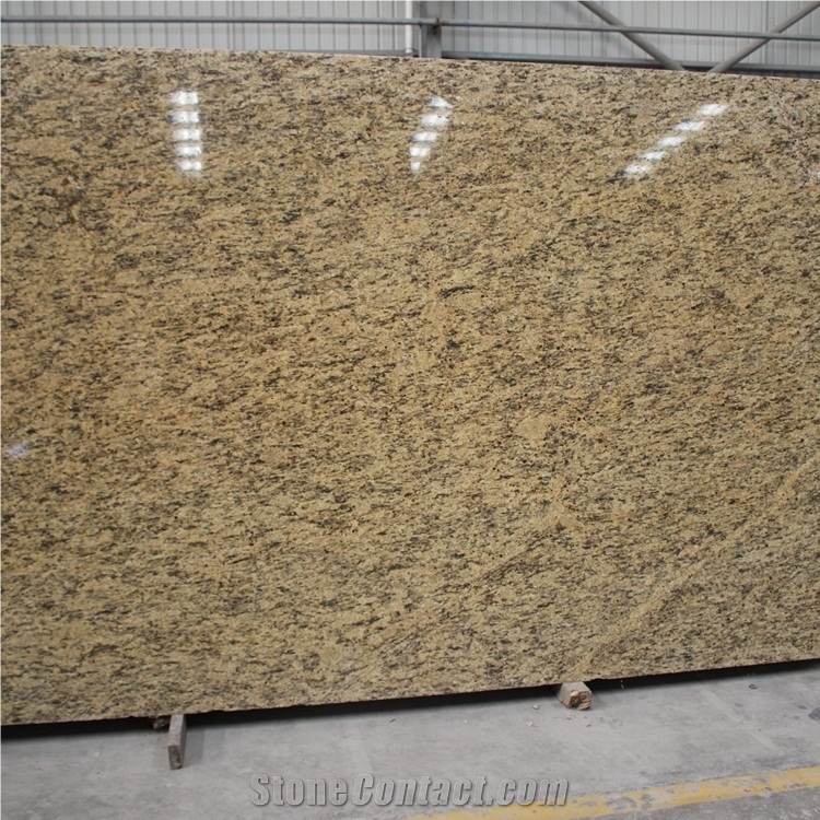 Giallo Santa Cecilia Dark Granite Slabs
