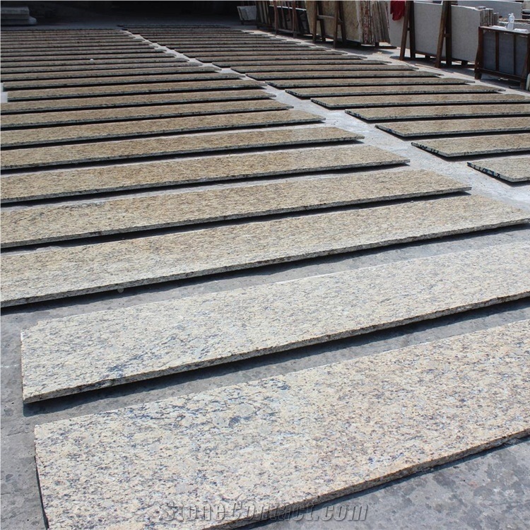 Giallo Santa Cecilia Dark Granite Slabs
