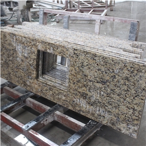 Giallo Santa Cecilia Dark Granite Vanity Tops