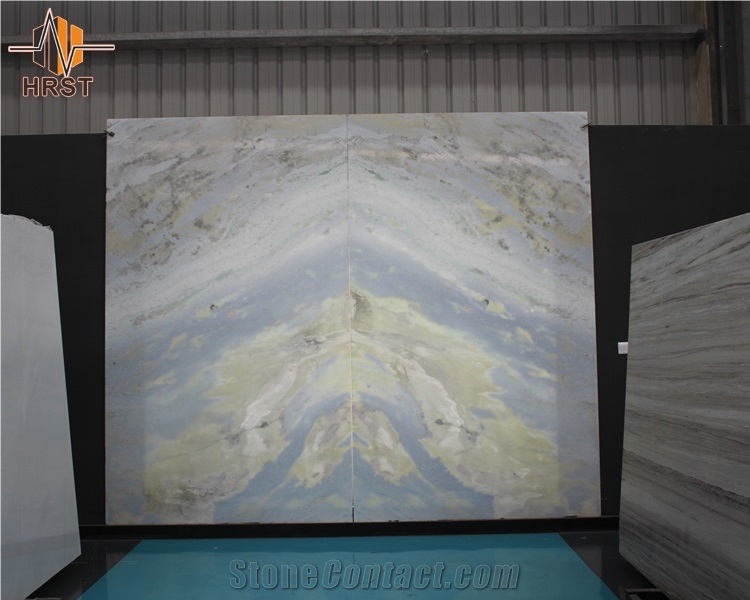 Good Price Argentina Azul Cielo Blue Marble Tiles