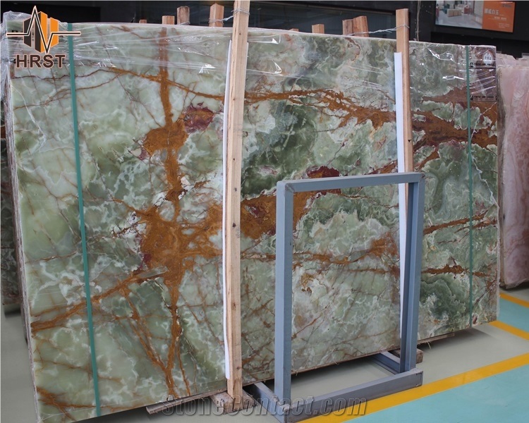Good Price Dark Green Onyx Slab