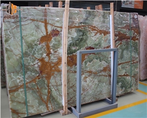 Good Price Dark Green Onyx Slab