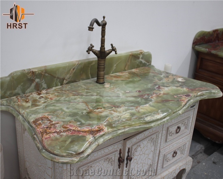 Grade a Dark Green Onyx Countertops