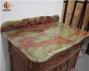Grade a Dark Green Onyx Countertops