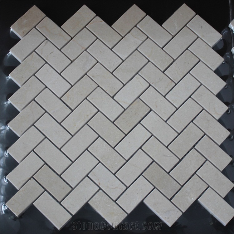 Herringbone Marble Mosaic Tile