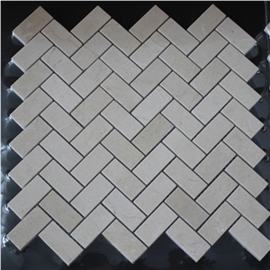 Herringbone Marble Mosaic Tile