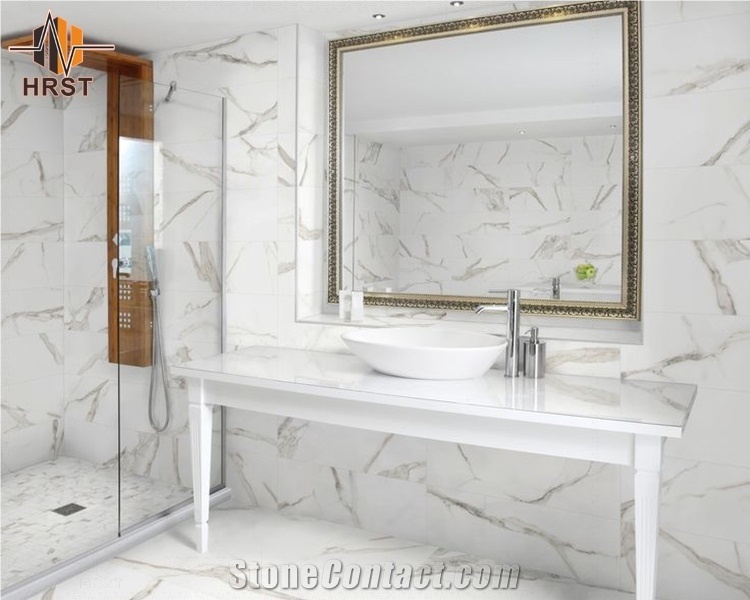 Hot Selling Statuario White Marble Countertop