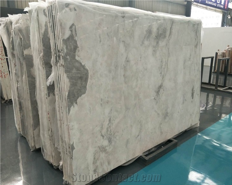 Ice Flower White Marble