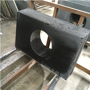 India Black Nero Assoluto Granite Vanity Tops