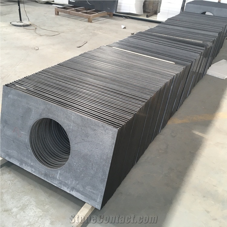 India Black Nero Assoluto Granite Vanity Tops