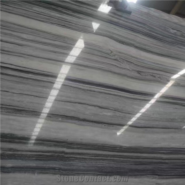 Ink Wood Grain Marble Slab