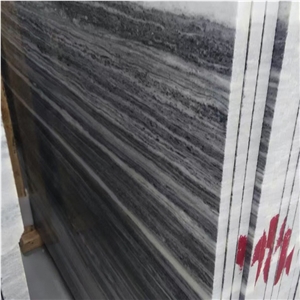 Ink Wood Grain Marble Slab