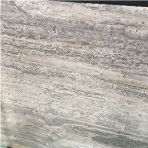 Iran Light Silver Travertine Slabs