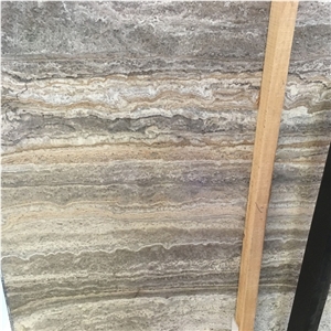 Iran Light Silver Travertine Slabs
