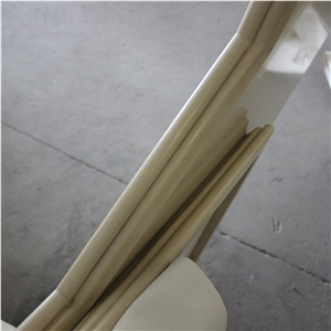 Laminated Bullnose Beige Quartz Countertops