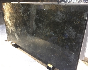 Large Slab Translucent Gemstone Labradorite Blue