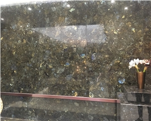 Large Slab Translucent Gemstone Labradorite Blue