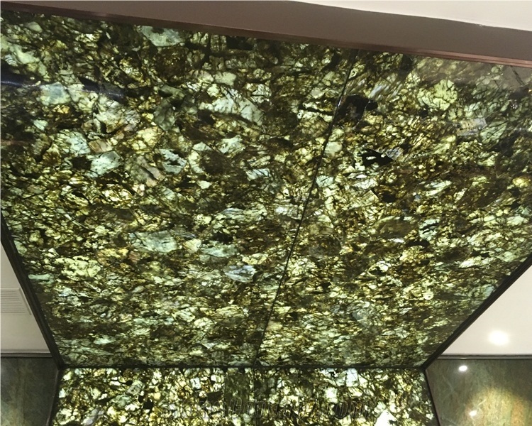 Large Slab Translucent Gemstone Labradorite Blue