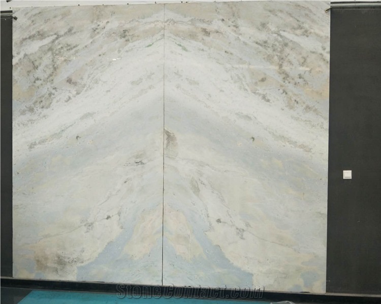 Light Azul Cielo Marble Slab