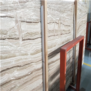 Light Brown Wood Marble Slab